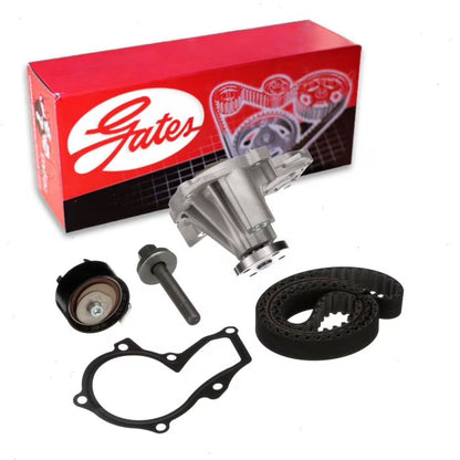 Gates PowerGrip Timing Belt Kit w Water Pump compatible with Ford Fiesta 1.6L L4 2014-2019