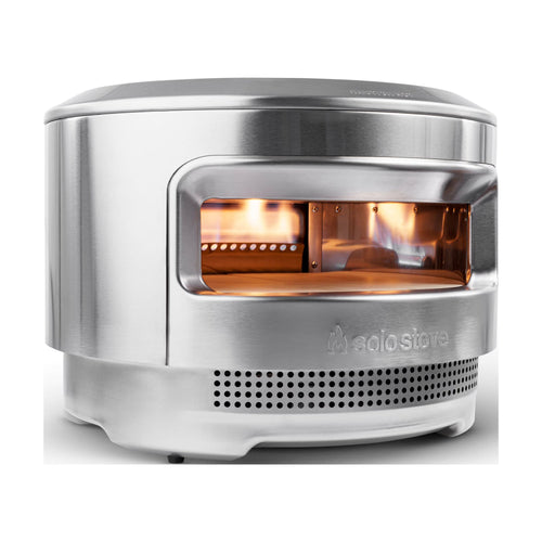 Solo Stove Pi Pizza Oven, Wood & Gas Burner | Incl. Stainless Steel Outdoor Pizza Maker, Wood Burning Assembly, Gas Burner, Cordierite Pizza Stone (13 mm thick), H: 15.125 in x Dia: 20.5 in, 30.5 lbs