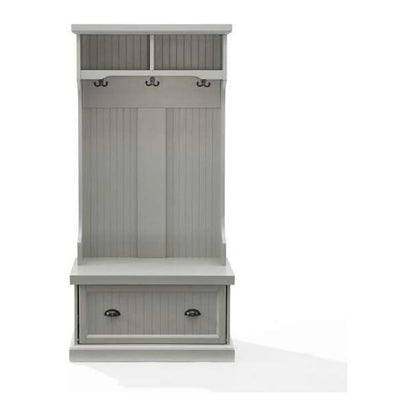Crosley Furniture Shoreline Coastal MDF Wood Hall Tree in White