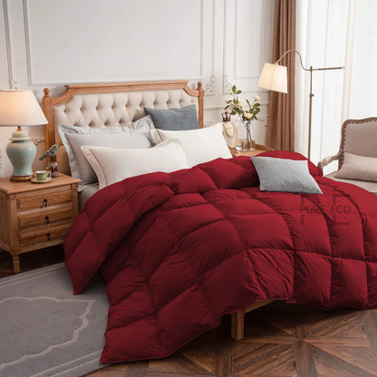 Ayanshi Hotel Bedding Comforter Twin Size, Duvet Insert, Quilted Comforter with Corner Tabs, All Season Lightweight Quilt, Down Alternative Hotel Comforter Twin Size 68X90 Baby Pink