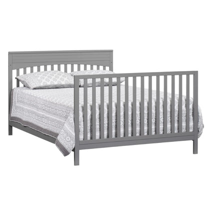 Oxford Baby Harper 4-in-1 Convertible Crib, Dove Gray, GREENGUARD Gold Certified, Wooden Crib