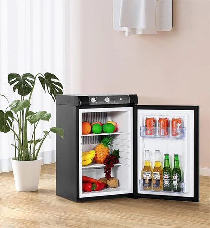 Smad 3 Way Caravan Propane Fridge 110V/12V/LPG Gas Refrigerator for RV Campervan 2.1 Cu ft