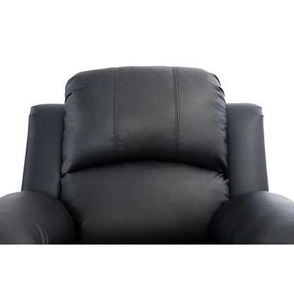 Ainehome Furniture 3-Pieces Recliner Sectional Sofa Set, Reclining Living Room Sofa, Loveseat, Chair (Black, Living Room Set 3+2+1)