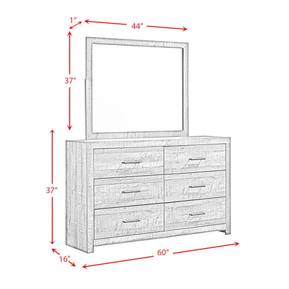 Beckett Queen Bookcase Panel 6PC Bedroom Set with Bluetooth