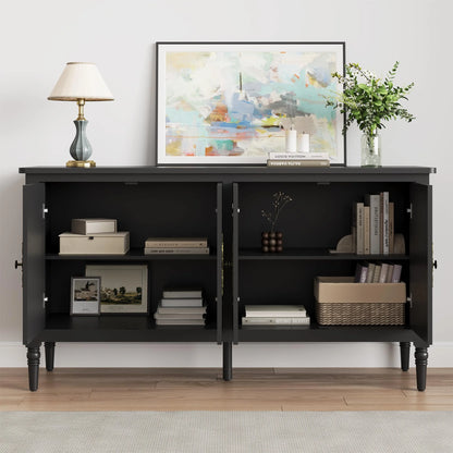 CozyHome Mid Century Modern Sideboard Buffet Cabinet with Storage, 58'' Console Cabinet, Green