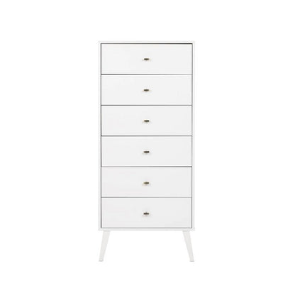 Home Square 2-Piece Set with Modern Tall 6-Drawer Chest & 7 Drawer Dresser