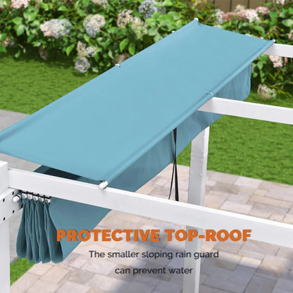 PURPLE LEAF Outdoor Retractable Pergola with Sun Shade Canopy 10' x 13' Patio Aluminum Pergola Shelter for Backyard Deck Garden Modern Metal Grape Trellis Pergola, Beige