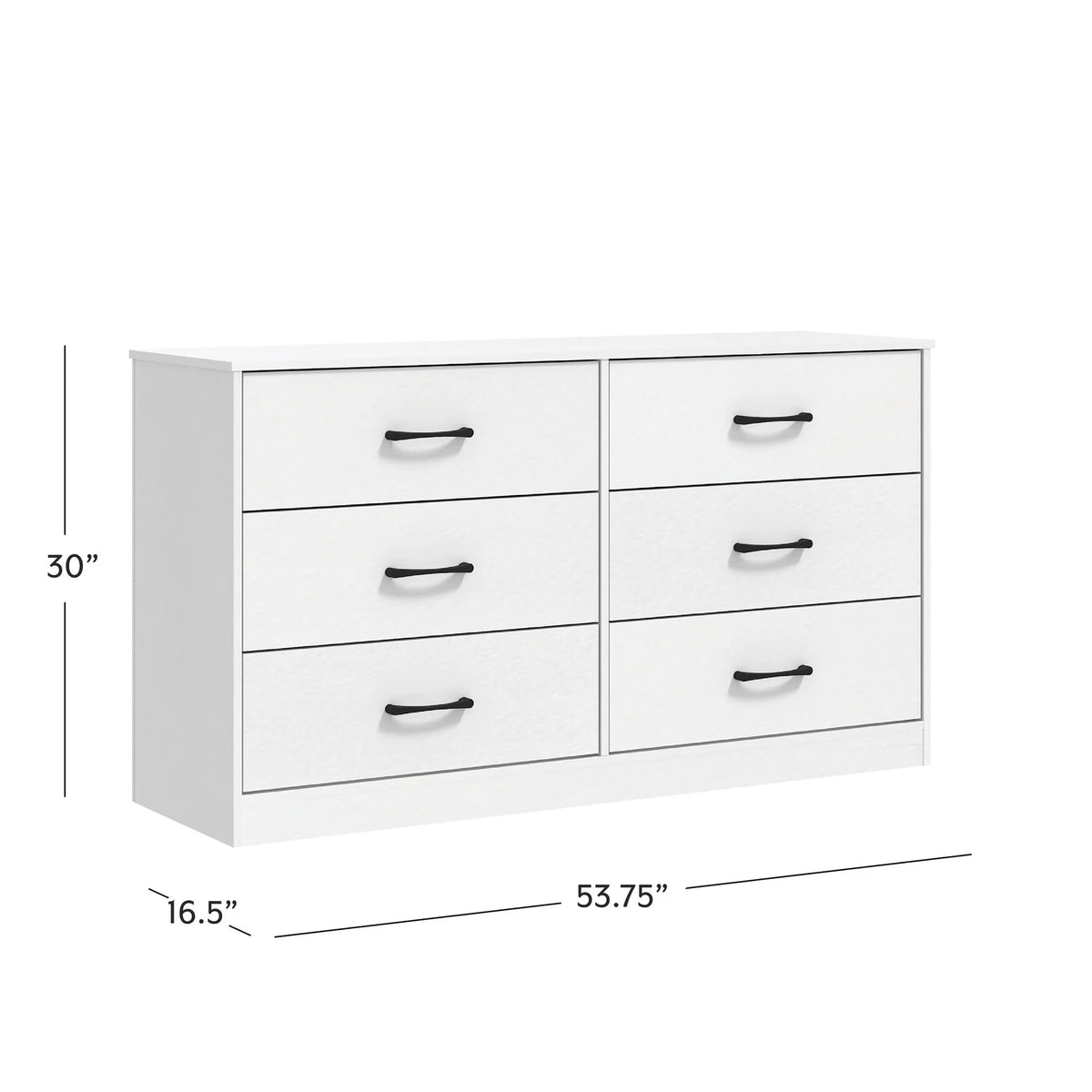 Mainstays Ardent 6 Drawer Dresser, White