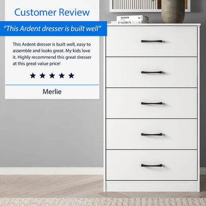 Mainstays Ardent 5 Drawer Dresser, Black
