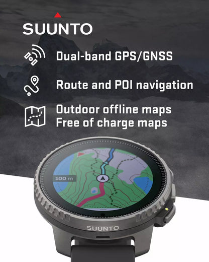 Suunto Vertical Watch, All Black, One Size