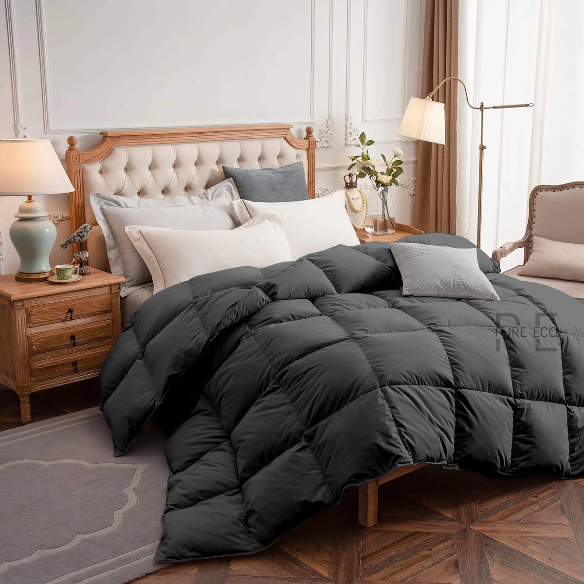 Ayanshi Hotel Bedding Comforter Twin Size, Duvet Insert, Quilted Comforter with Corner Tabs, All Season Lightweight Quilt, Down Alternative Hotel Comforter Twin Size 68X90 Baby Pink