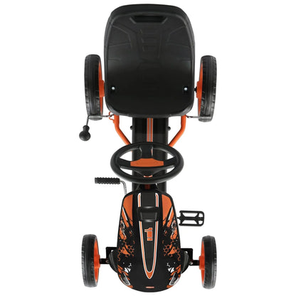 Hauck Speedster Pedal Go Kart w/ Adjustable Bucket Seat for Kids Ages 4 to 8, Fire Rescue