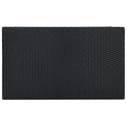 vidaXL Patio Bar Set Outdoor Bistro Set Bar Stool Bistro Table Poly Rattan