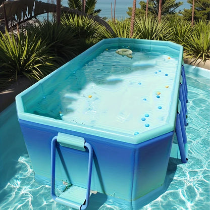 Adult Swimming Pool, Family Large Swimming Pool, Including Multiple Components, Durable PVC Material, Ideal For Outdoor Recreation, Summer Parties, Holidays And Family Gatherings