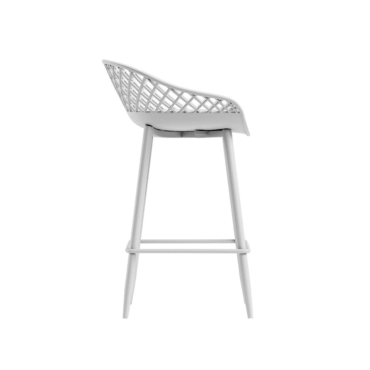 Kurv Indoor and Outdoor Counter Stool - Aloe Green - Set of 2