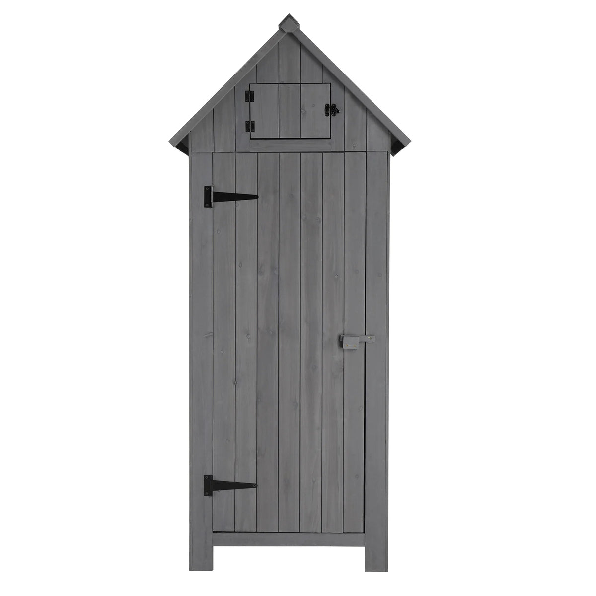 iTopRoad 70in Outdoor Storage Shed for Garden Tools, Wooden Patio Shed Lockers