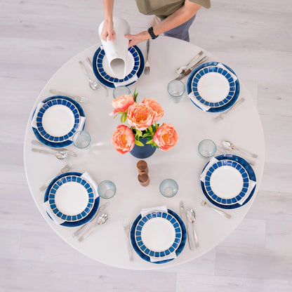 Lifetime 48 inch Round Folding Table, Indoor/Outdoor, Light Commercial Grade, Almond (80874)