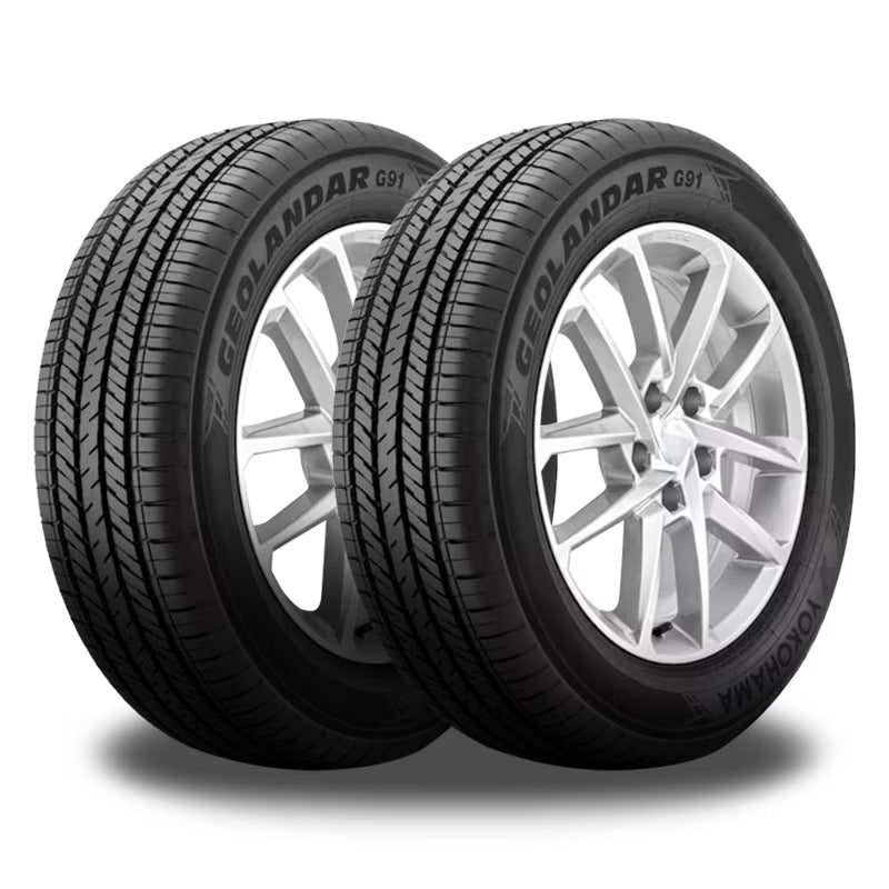 2 Yokohama Geolandar G91L 225/60R17 99H All Season Truck SUV CUV Tires 110193414 / 225/60/17 / 2256017