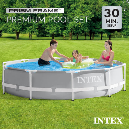 Intex 26719EH 14ft x 42in Prism Frame Above Ground Swimming Pool with Pump