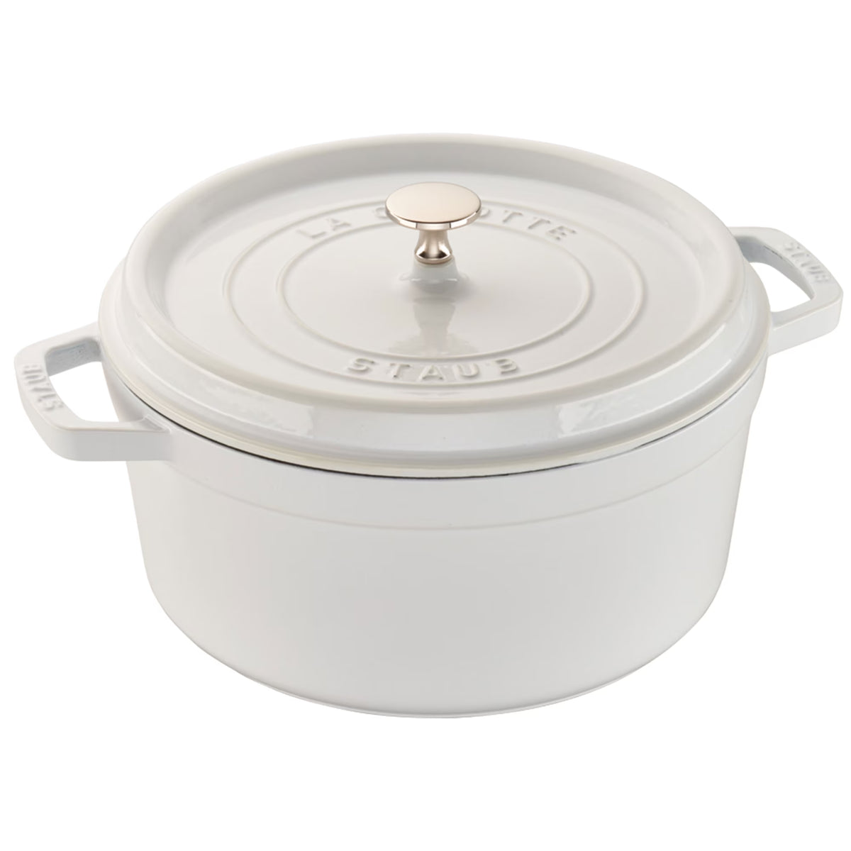 Staub Cast Iron 5.5-qt Round Cocotte - Cherry