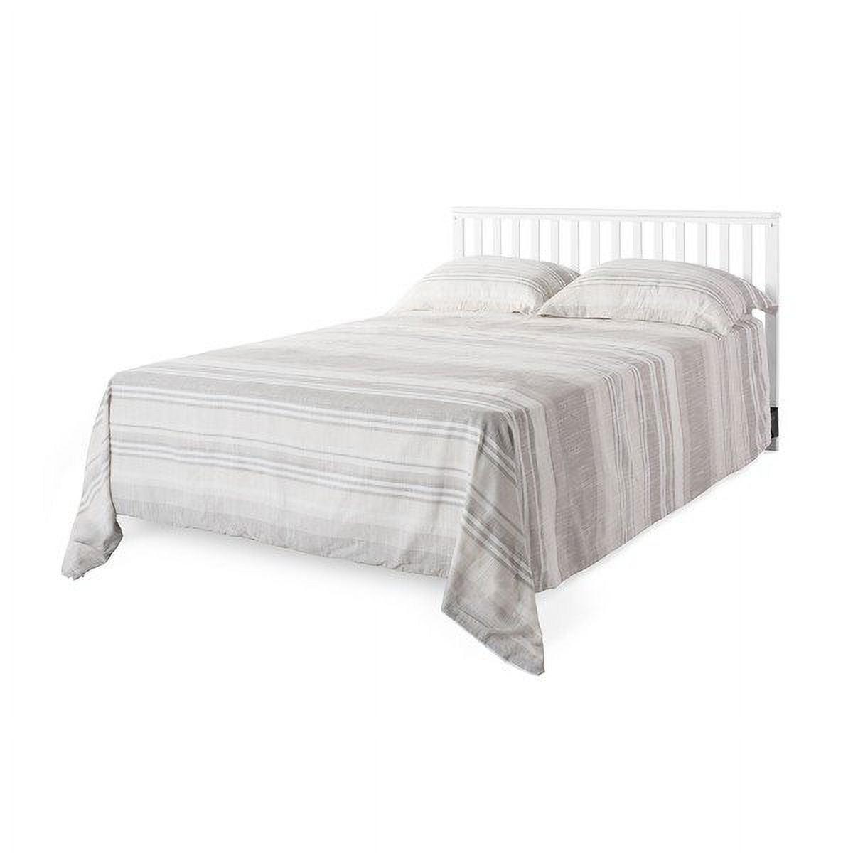 Child Craft London 4-in-1 Convertible Crib. Baby Crib Converts to Day Bed. Toddler Bed and Full Size Bed. 3 Adjustable Mattress Positions. Non-Toxic. Baby Safe Finish (Matte White)