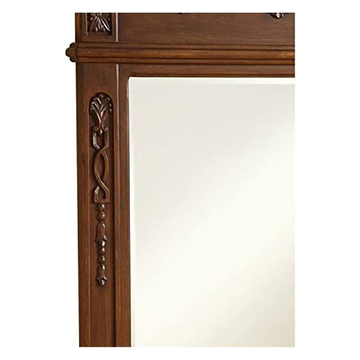 32 in. Traditional Mirror in Antique Beige