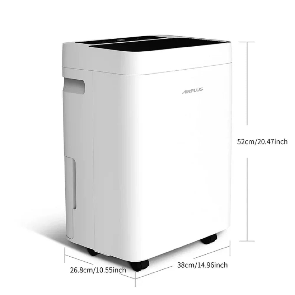 AIRPLUS Dehumidifier 18.73 Pint Dehumidifier with Drain Hose, Dehumidifiers for Basements, AP2008, White