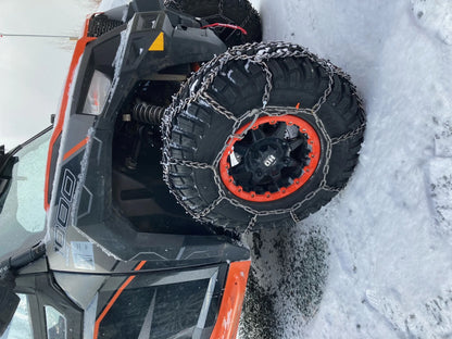 Grizzlar GTN-728 ATV Diamond Studded&nbsp;Tire Chains 26x9-12 26x10-12 26x10.5-14 26x12-10 27x10-12 27x9-10 27x9-12 28x10-12