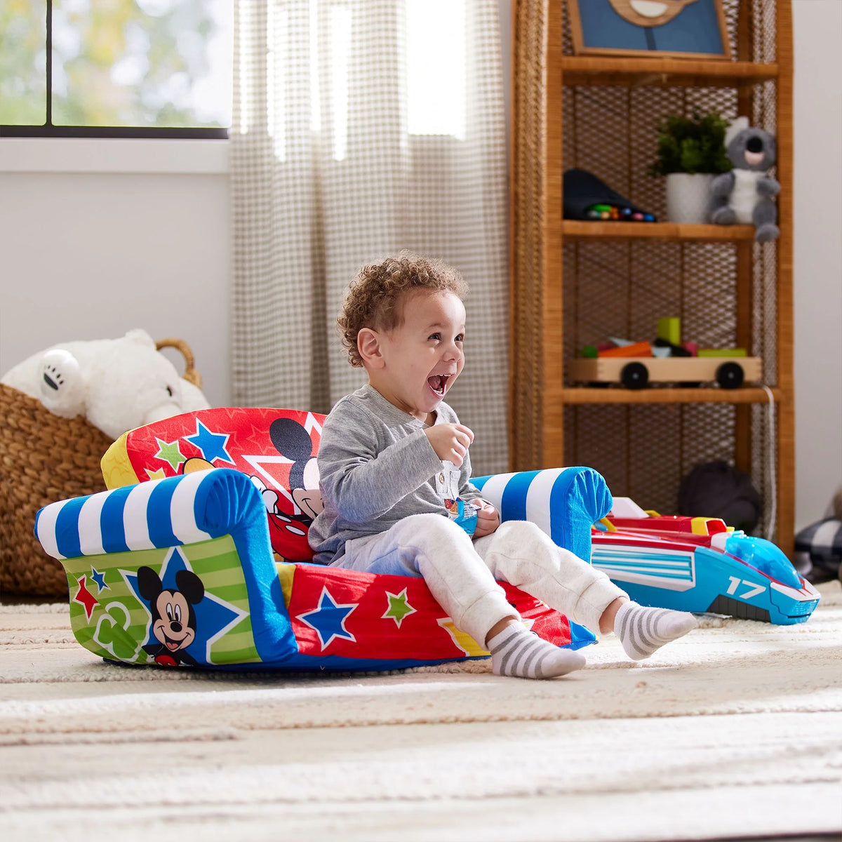 Marshmallow Furniture 2 Pack 2-in-1 Flip Open Foam Sofa Bed, Toy Story 4