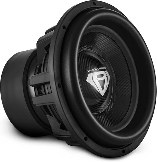Black Diamond DIA-CARBON15.1D 15" High Excursion Carbon Fiber Subwoofer 3500W RMS - 7000W MAX | 2-Ohm DVC - Competition-Grade Pro Audio Subwoofer for Extreme Bass