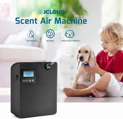 JCLOUD Smart Scent Air Machine with Cold Air Tech for Home, Professional Waterless Essential Oil Diffuser 300ML, HVAC Scent Diffuser for Essential Oils for Large Room, Office, Spa, Black