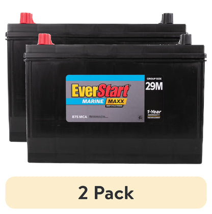 EverStart Maxx Lead Acid Marine & RV Deep Cycle Battery, Group Size 29DC - 12 Volt - 845 Marine Cranking Amps