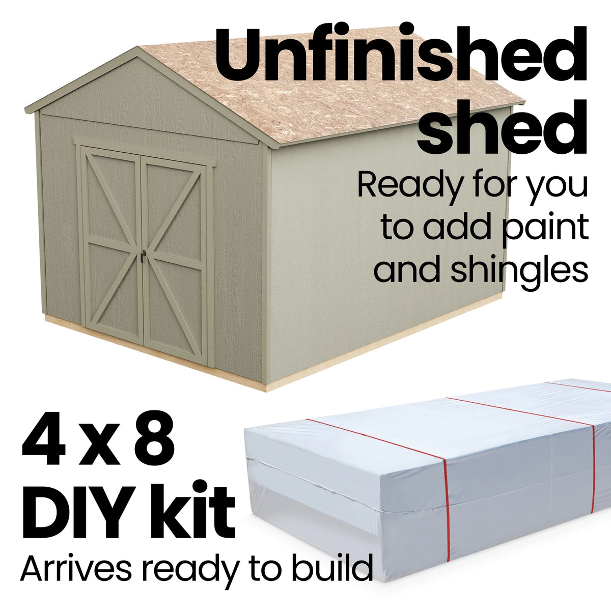 Handy Home Products Rookwood 10 ft. x 18 ft. Wood Storage Shed