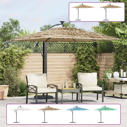 vidaXL Garden Parasol with Steel Pole Umbrella Sunshade Outdoor Patio Beach