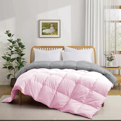 Bedding Comforter Cal King Size, Duvet Insert, Quilted Comforter with Corner Tabs, All Season Lightweight Quilt, Down Alternative Hotel Comforter Cal King Size 96X102 Baby Pink