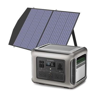 ALLPOWERS 2500W Portable Solar Generator, with RV Socket, 2016Wh LiFePO4 Battery for Backup Camping