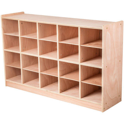 BENTISM Classroom Storage Cabinet Preschool Storage Shelves Wooden 8 Grids Toys Books