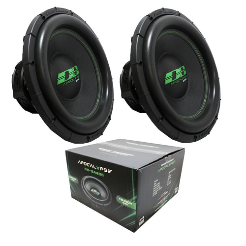 Deaf Bonce Apocalypse 15" 4000 Watt 1 Ohm Car Subwoofers (2 Pack)