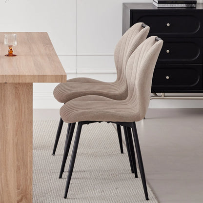 5pcs Rectangle Dining Table Chairs Set for 4, 63" Farmhouse Wood Kitchen Table with 4 Upholstered Mid Century Modern Boucle Chairs for Dinner, Living Dining Room, Apartment, Beige