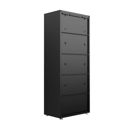 Fortress Textured Metal 75.4" Garage Cabinet with 4 Adjustable Shelves y