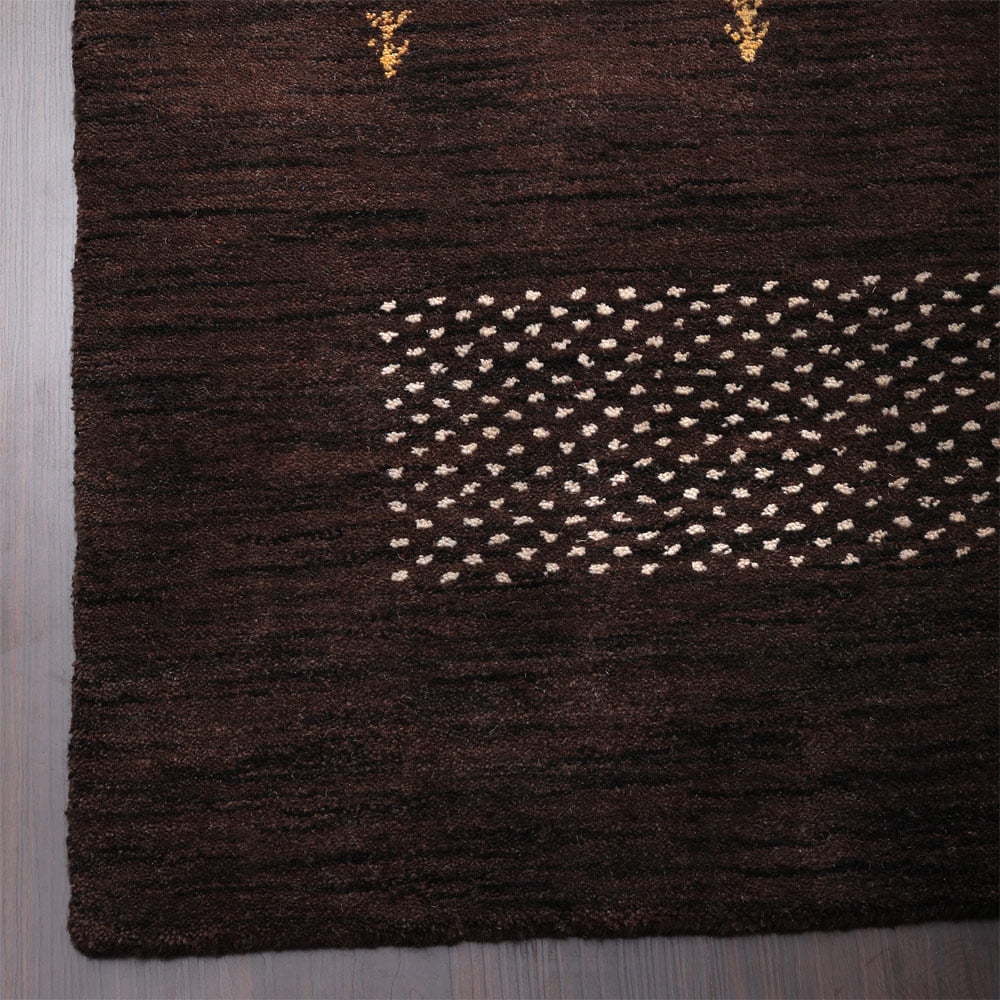 Rugsotic Carpets Handmade Rugs Hand Knotted Loom Rectangle 3'x5' Orange Wool for Indoor Use