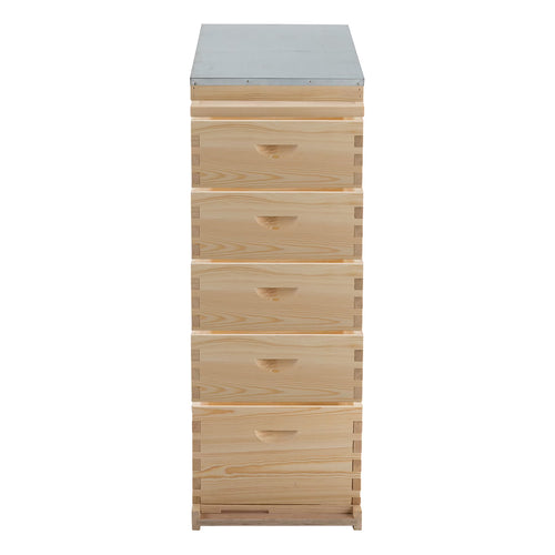Preenex Langstroth Beehive Kit with Metal Roof, Wooden, Multi-color
