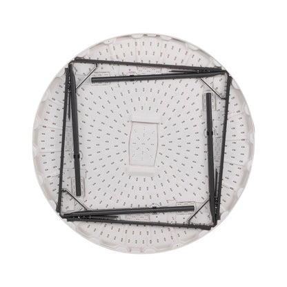Lifetime 48 inch Round Folding Table, Indoor/Outdoor, Light Commercial Grade, Almond (80874)