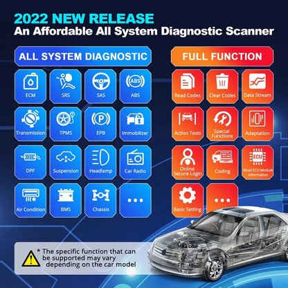 Thinkcar Thinkdiag 2 Obd Scanner Bluetooth Bidirectional Scan Tool Full System Diagnostic, 15+ Reset Functions, CAN-FD