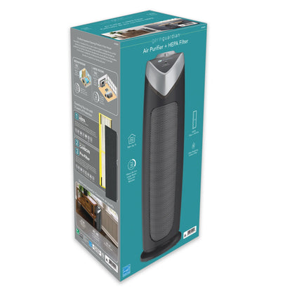 GermGuardian 743 Sq. ft. Tower Air Purifier with HEPA Pure Filter, Gray, AC4820