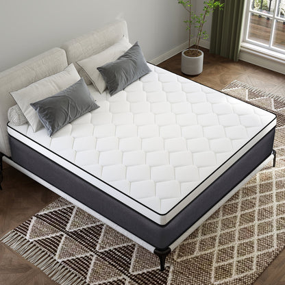 Full Mattress, 14 inch Hybrid Mattress in a Box,Medium Firm