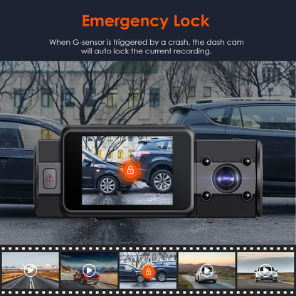 Vantrue Front and Interior (Cabin)1440P+1440P 30FPS Dual Dash Cam for Uber, Single Car Camera Mode up to 4K (2160P) with GPS Mount, WDR, G-sensor, 24/7 Parking Mode, Loop Recording, G-sensor (N2S W��