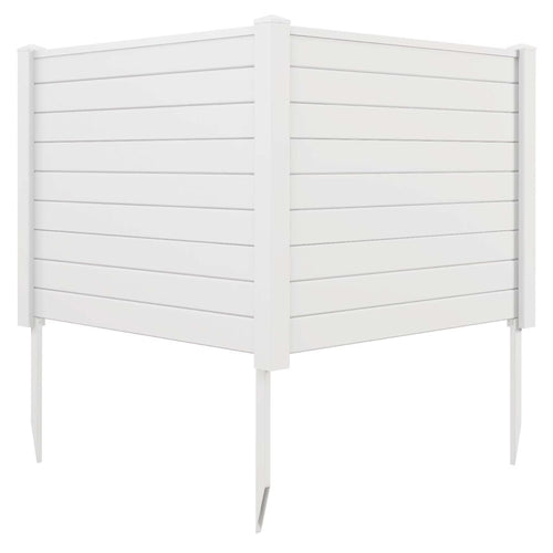 Costway 48"L x 37.5"H Air Conditioner Fence with 3 Ground Stakes