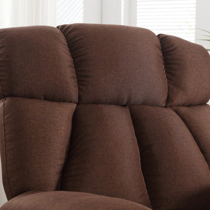 JONPONY Power Lift Recliner Chair Recliners for Elderly with Heat and Massage Recliner Chair for Living Room with Infinite Position and Side Pocket,USB Charge Port,Brown
