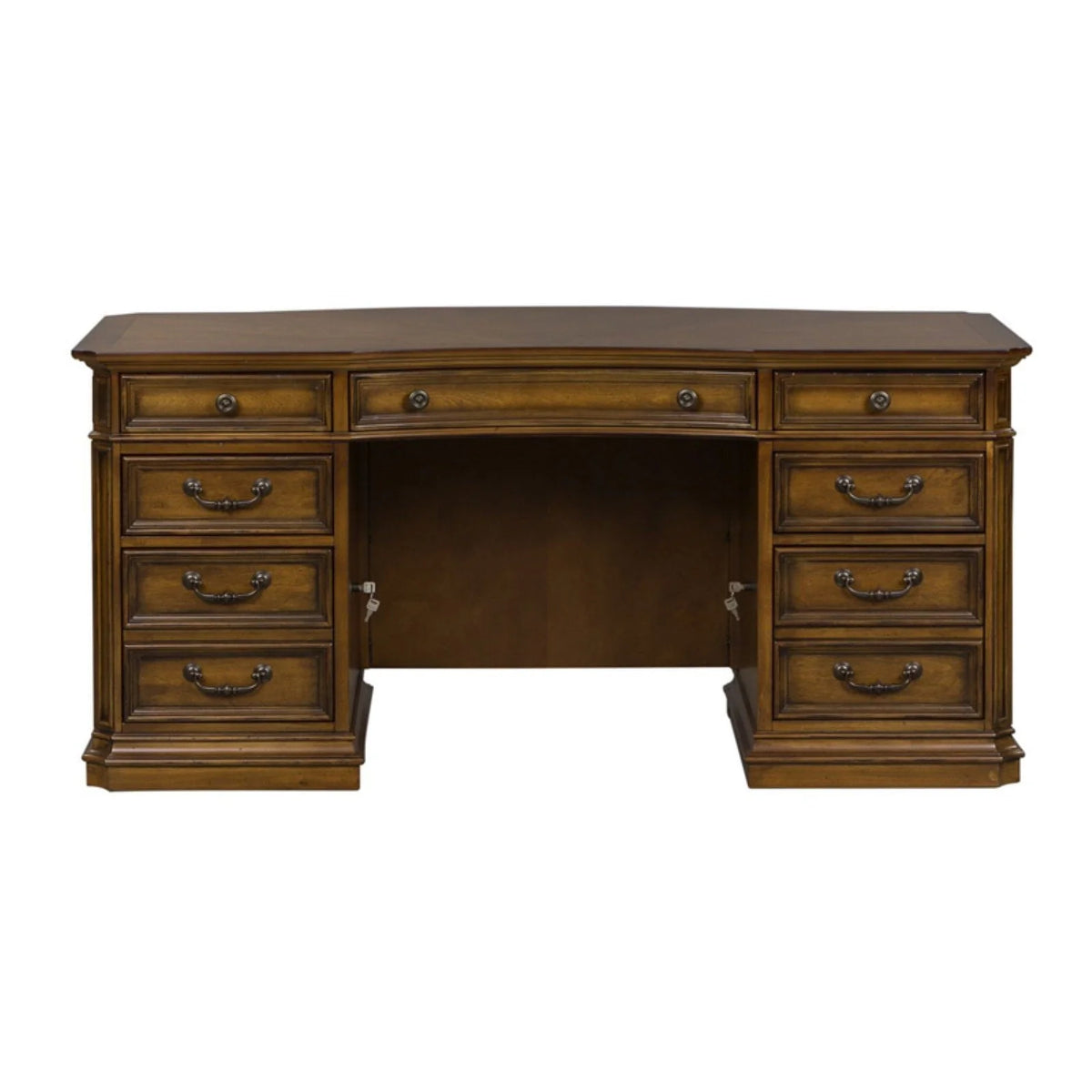 Liberty Furniture Industries Jr Executive Desk - Antique Toffee